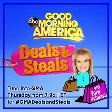 good morning america deals and steals|good morning america'' episode today.